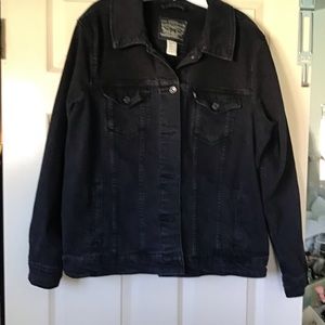 Genuine Levi black jean jacket.